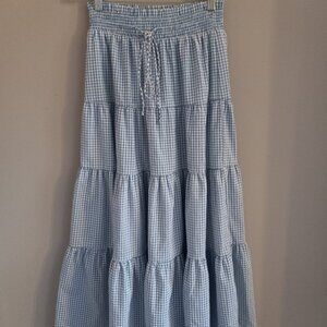 Checkered Maxi Skirt